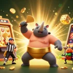 Les personnages du casino en ligne présentent des scènes et des explosions de gains riches en couleurs.