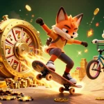 Découvrez les aventures d'un renard et d'un lapin dans un casino en ligne animé.