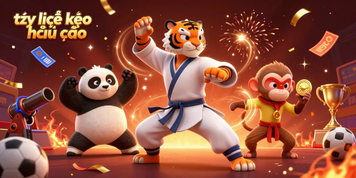 Engaging and vibrant illustration showcasing tỷ lệ kèo nhà cái strategies with dynamic sports betting elements.