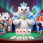 Jouez à casino en ligne avec un ours polaire royal et un renard en armure au poker.
