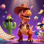 Experience the excitement of otw555 with lively lottery elements and vibrant characters!