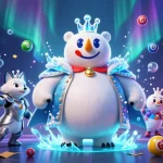 Jouez au casino en ligne avec des éléments colorés et des personnages dynamiques