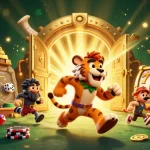 Casino en ligne : visuel dynamique avec des personnages de la préhistoire jouant aux machines à sous.