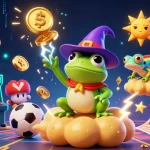 Jouez sur le site de paris sportif avec une illustration colorée de personnages magiques et des éléments de jeux.