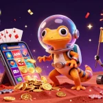 Découvrez le casino en ligne avec des jeux captivants, un gecko martien à l'aventure.