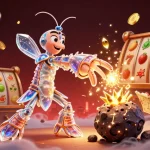 Action dynamique au casino en ligne avec un camarade samouraï et des pièces d'or flottantes