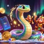 Plongez dans l'univers du casino en ligne avec une scène dynamique de serpent arc-en-ciel et roi singe.