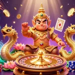Jouez au casino en ligne avec une illustration dynamique et des éléments de jeu captivants
